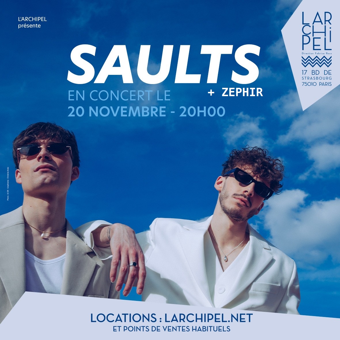 🎵Nous sommes ravi.e.s d'annoncer que ZEPHIR sera la première partie du concert de <a href="/SaultsMusic/">Saults Music</a> le 20 novembre.
ℹ️🎟️ larchipel.net/spectacle/saul…
Auteur, compositeur, interprète, producteur et musicien, ses synthés et sa voix suave nous font rêver.