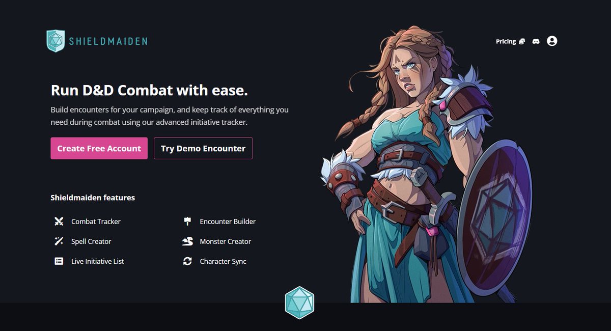 Shieldmaiden (@shieldmaidenapp) on Twitter photo We found an artist within the D&D community to help us create an amazing Shieldmaiden, that stands proudly by your side in combat.
<a href="/lisbinskiart/">✦ LisbinskiArt ✦ OPEN COMMISSIONS ✦</a> delivered with an amazing art piece. Check it out on our updated homepage!
#dnd #dnd5e #combattracker #dndart #dndartwork We found an artist within the D&D community to help us create an amazing Shieldmaiden, that stands proudly by your side in combat.
<a href="/lisbinskiart/">✦ LisbinskiArt ✦ OPEN COMMISSIONS ✦</a> delivered with an amazing art piece. Check it out on our updated homepage!
#dnd #dnd5e #combattracker #dndart #dndartwork