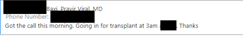 Proximal_Baxi's tweet photo. That #MondayMorningMotivation
Long time CKD patient, went through a lot during COVID, and I received the BEST message in my inbox this morning.
#NephrologyRules
#RushRenalRules https://t.co/GgIdm20YHE