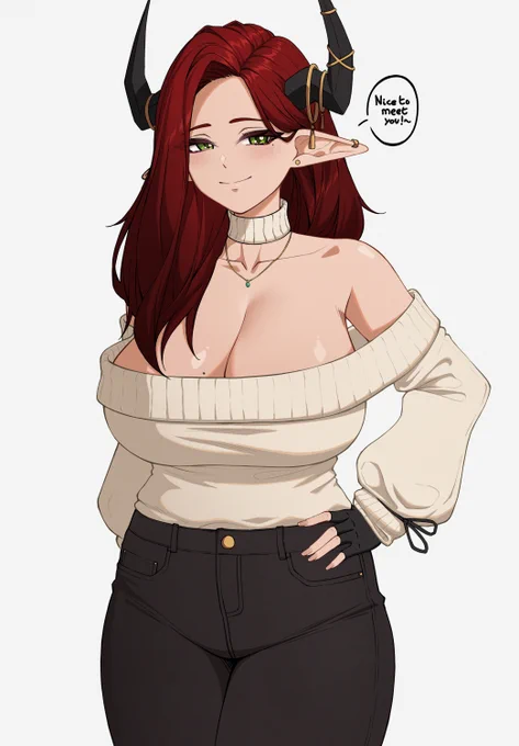 [OC] Ohhh who is this cute girl? I haven't revealed her name yet, I will tell you when her first animation gets released.... soon  