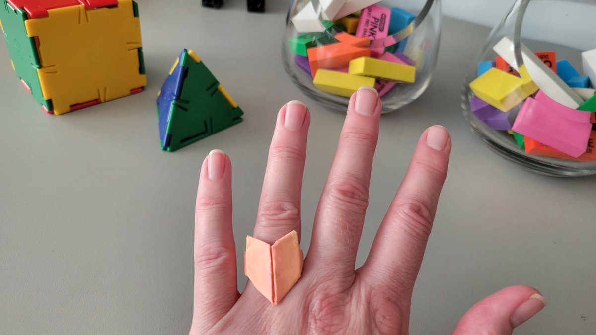 A student at John Martin Junior High made this beautiful math-y ring for me today. I'm pretty sure it is giving me new math superpowers! 💪 ... and giving me an idea for a future math challenge. 🤩
@john_high #HRCEmath #iteachmath