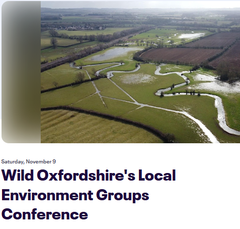 We look forward to meeting everyone at the Wild Oxfordshire Local to Landscape Nature Recovery Local Environment Group's Conference 9th Nov.  TOE is a funding organisation keen to help you help the environment.  #naturerecovery  #ConservationConference ow.ly/20Cp50TKjMj