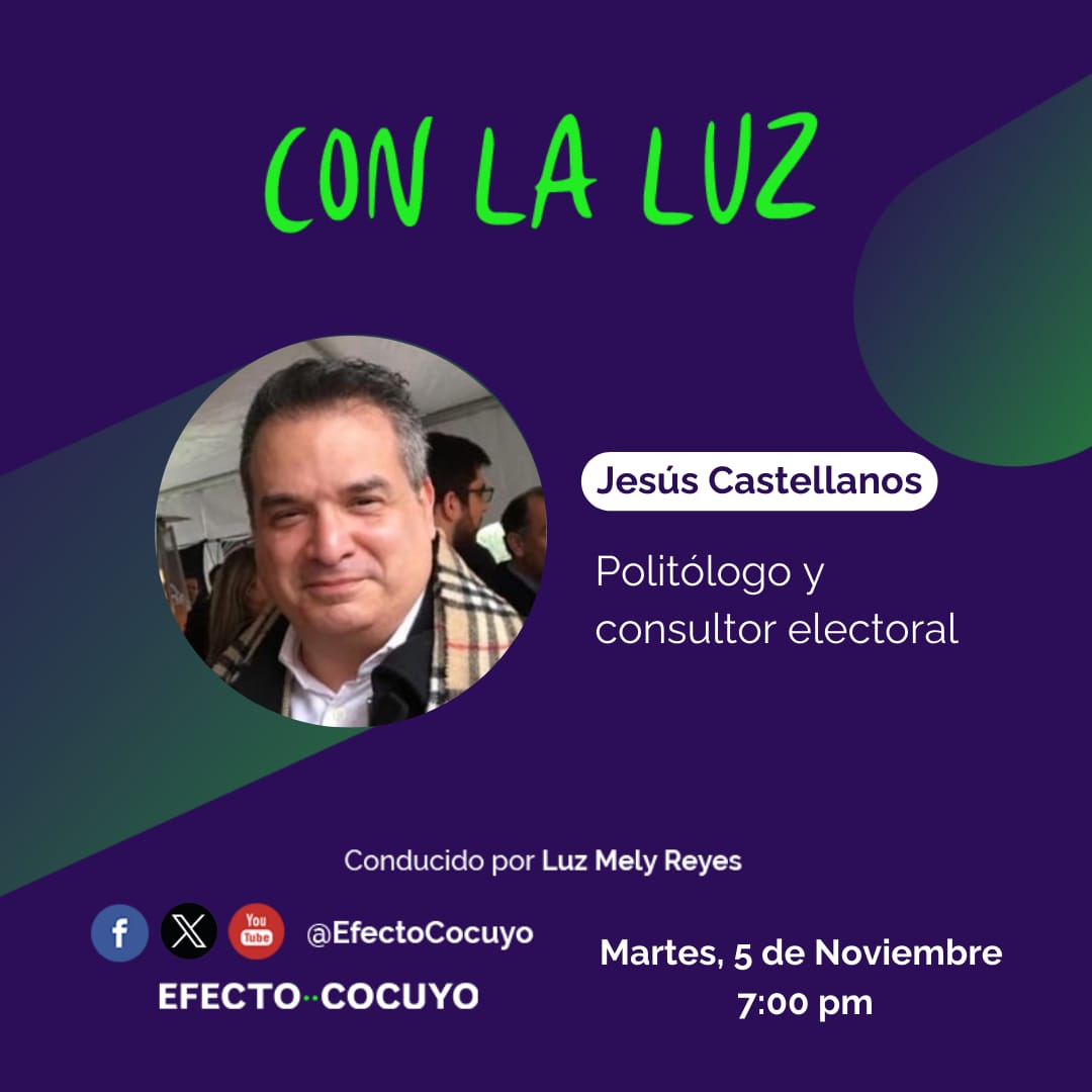 Este martes 05 de noviembre, <a href="/LuzMelyReyes/">Luz Mely Reyes</a> conversará con <a href="/jacv1970/">Jesús Castellanos V</a> sobre las irregularidades que han ocurrido desde el 28 de julio, en #ConLaLuz

⏰ Conéctate a las 7:00 pm, por #FacebookLive, #Periscope y #YouTube ➡ bit.ly/40rxIEy
