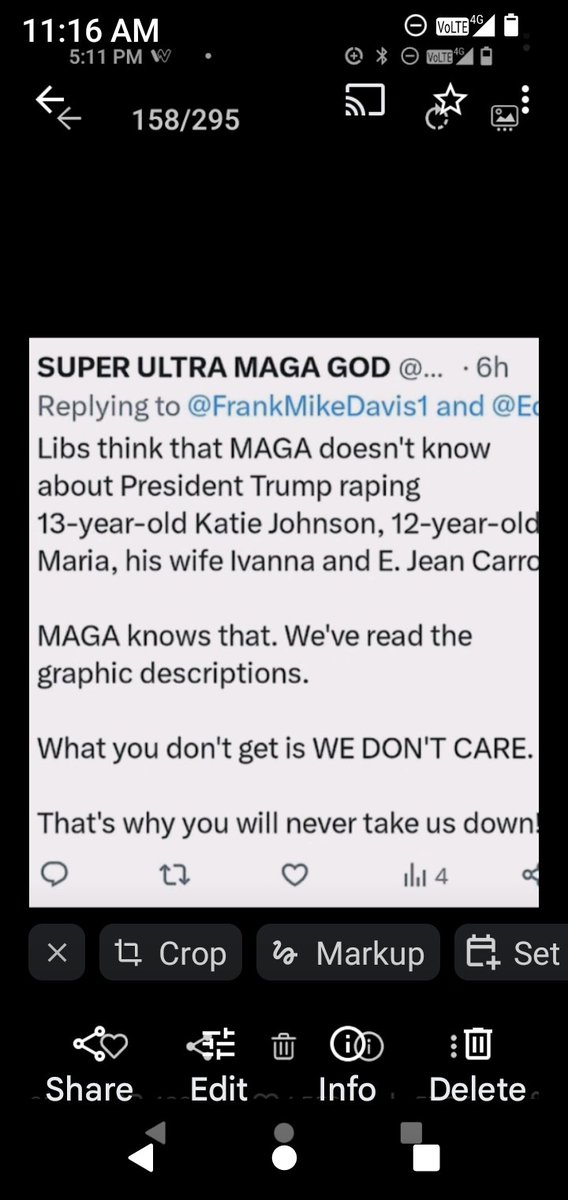 Paul6Elida's tweet photo. @MTGrepp SINCERELY PRAYING TO GOD PLEASE MAKE THIS CONVICTED FELON TRUMP PAY FOR HIS CRIMES!  NO HE SHOULD NEVER EVER STEP 1 FT. IN OUR SACRED WHITE HOUSE,NO!  MTG U R WILLING TO MAKE AMERICANS SUFFER WITH THAT PROJECT 2025, U HAV YOUR CHILDREN, CRIMINAL TO WOMEN! https://t.co/NY3KGCLtjJ