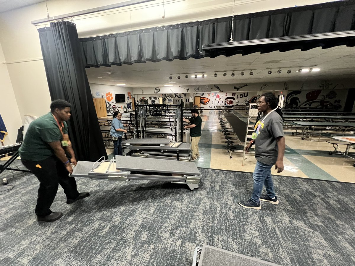 BereaChorus's tweet photo. Shoutout to Ms Cress and the custodial team for setting up the new choral risers for Nov 7 concert. We are so pumped to have Berea Elementary chorus and parents collaborate with us! https://t.co/8b9H3hy5Da