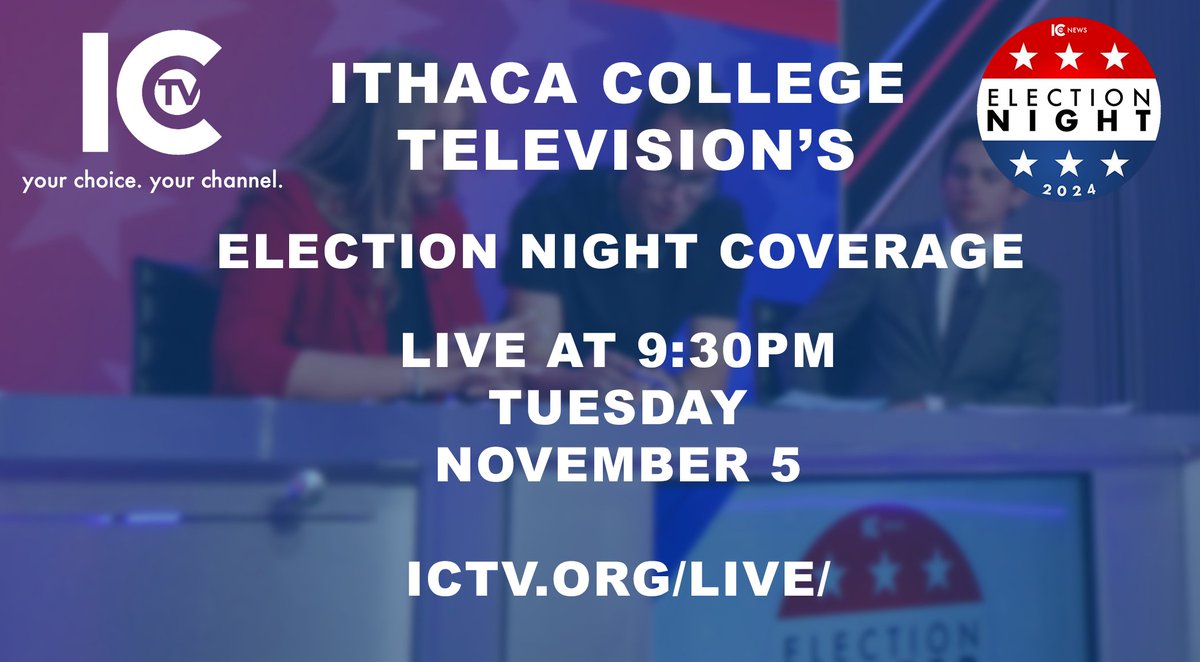 Be sure to tune into ICTV on Election Night for complete coverage! We’re live at 9:30 PM.
