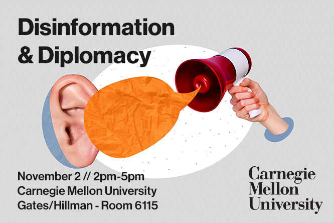 CMU Software and Societal Systems Department (@s3datcmu) on Twitter photo π¨ TODAY 2PM: Join <a href="/IDeaSCMU/">IDeaS Center CMU</a> for 'Disinfo & Democracy'!
π Live demos
π― Expert talks
π₯ Virtual & in-person
Last-minute spots open! Register: bit.ly/40hgjya
#DisinfoCMU #CMU π¨ TODAY 2PM: Join <a href="/IDeaSCMU/">IDeaS Center CMU</a> for 'Disinfo & Democracy'!
π Live demos
π― Expert talks
π₯ Virtual & in-person
Last-minute spots open! Register: bit.ly/40hgjya
#DisinfoCMU #CMU