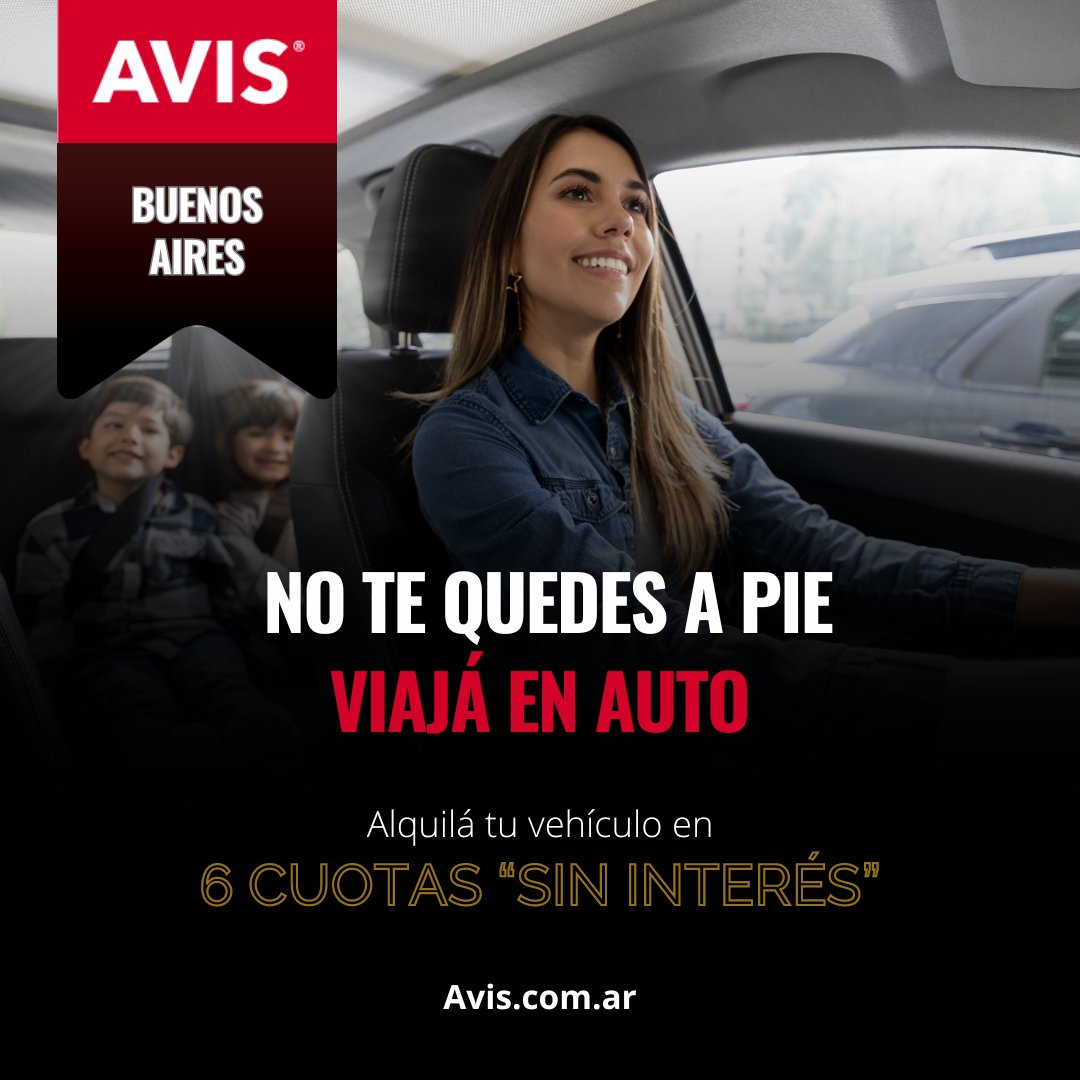 Este posteo es para vos, que necesitás ahorrar #tiempo y recorrer la ciudad a tu propio #ritmo. Reservá hoy y pagá en 6 #cuotas #sininterés.Amplia variedad de #vehículos para que elijas el que mejor se adapte a tu #viaje. ¡Explorá #BuenosAires! ✨. Avis.com.ar