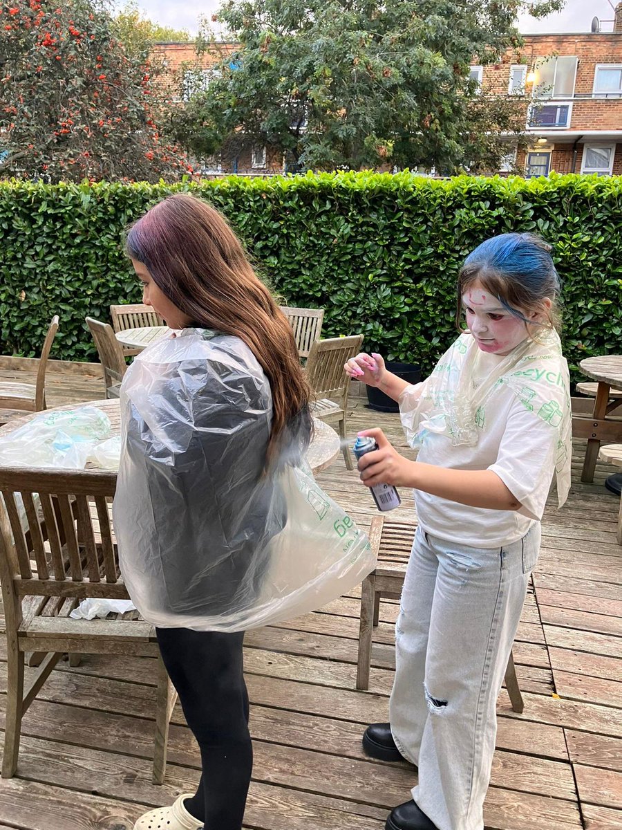 Lots of creativity a few week ago at girl’s group. Things got wildly creative if a little messy 🫢 Each week we have a mix of art, games, food and fun! Come along!