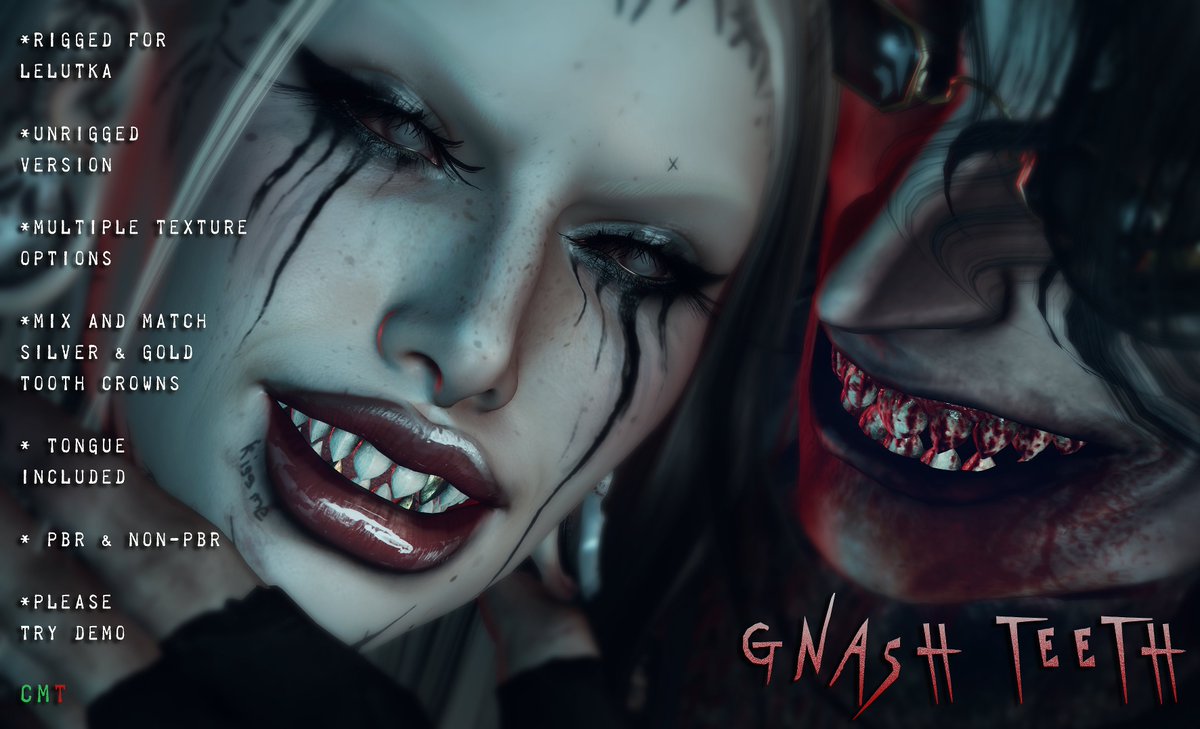 Coming to The Men's Department on the 5th of November! A shiny sharpy new set of teeth...

See here for more info:
flickr.com/photos/haydena…