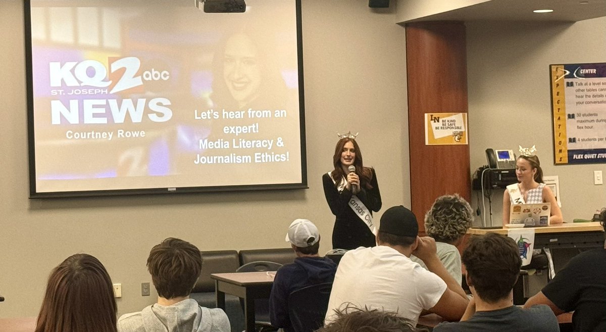 Not everyday do schools get to have Miss. Missouri and Miss. Kansas City (2019 LN graduate) educate students about the importance of media literacy! Our Adv Broadcasting and Journalism students are learning strategies to apply in this rapidly changing media environment.