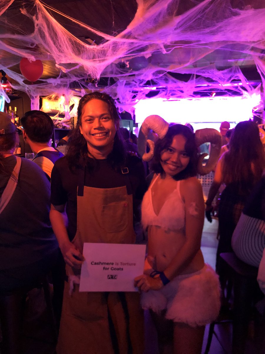 daeatnight's tweet photo. what do you mean you’re the kinky peta anti-cashmere performance art protest at the london fashion week 2023 https://t.co/gx2fk5DpND