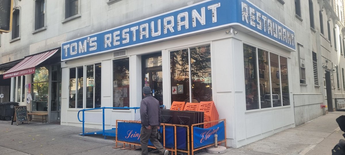 90Edwards's tweet image. Seinfeld Cafe. West Side.