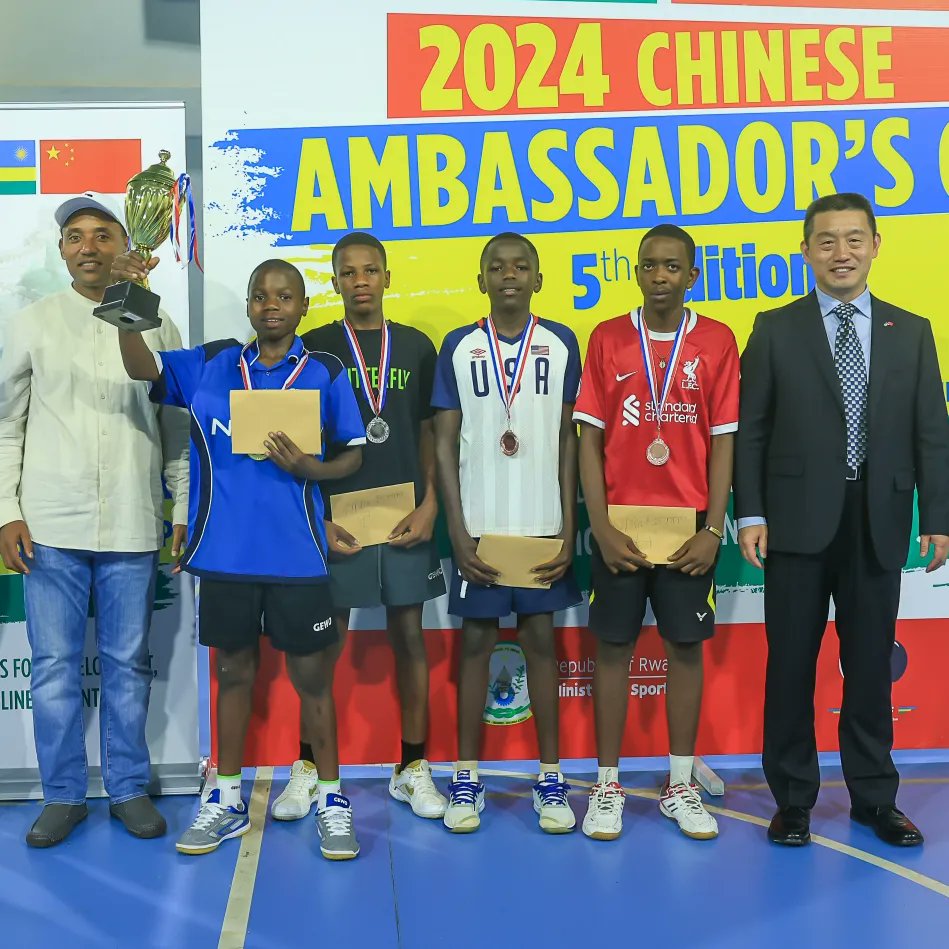 RTTF_RWANDA's tweet photo. #ChineseAmbassadorsCup2024
FINALS

UNDER-12 (GIRLS)
RUKOMEZA My friend 0-3 KAMIKAZI Elizabeth 

UNDER-12 &amp; UNDER-15 (BOYS)
EBONG Shukuru 3-0 Didier MUNEZERO 

UNDER-15 (GIRLS)
UWASE Diane 3-1 KAMIKAZI Elizabeth 

@ChinaEmbinRW @RwandaOlympic @Rwanda_Sports https://t.co/XAexiF3A8r