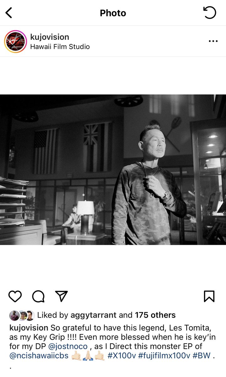 Genki2661's tweet photo. Shout out to #NCiSHawaii crew-important part of the Ohana
Kurt Jones’ example of how they all admired each others work and thanked each other.
We need more of the great art these people produce in a supportive environment
@skydance please #SaveNCISHawaii
#NonToxicMasculinity https://t.co/NJovRUHwGo