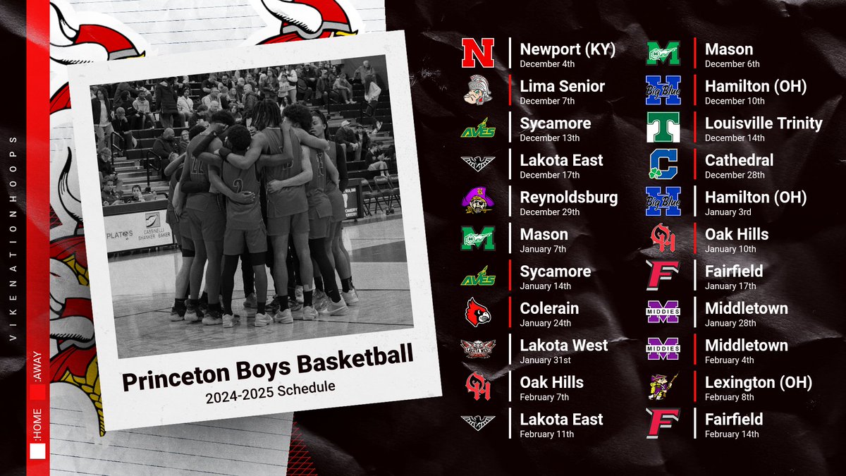 Schedule Drop !!
2024-2025 Season is here!
#Vikenation
