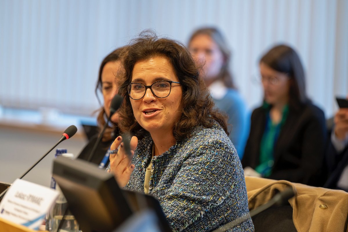 CCMI_EESC's tweet photo. Quality jobs have to be developed together with social partners. With the Minimum wage directive we are trying to enhance quality jobs.
Maria Luisa Cabral from @EU_Social at the Roundtable on the Future of the #EUConstruction Industry https://t.co/uGpigktOEP