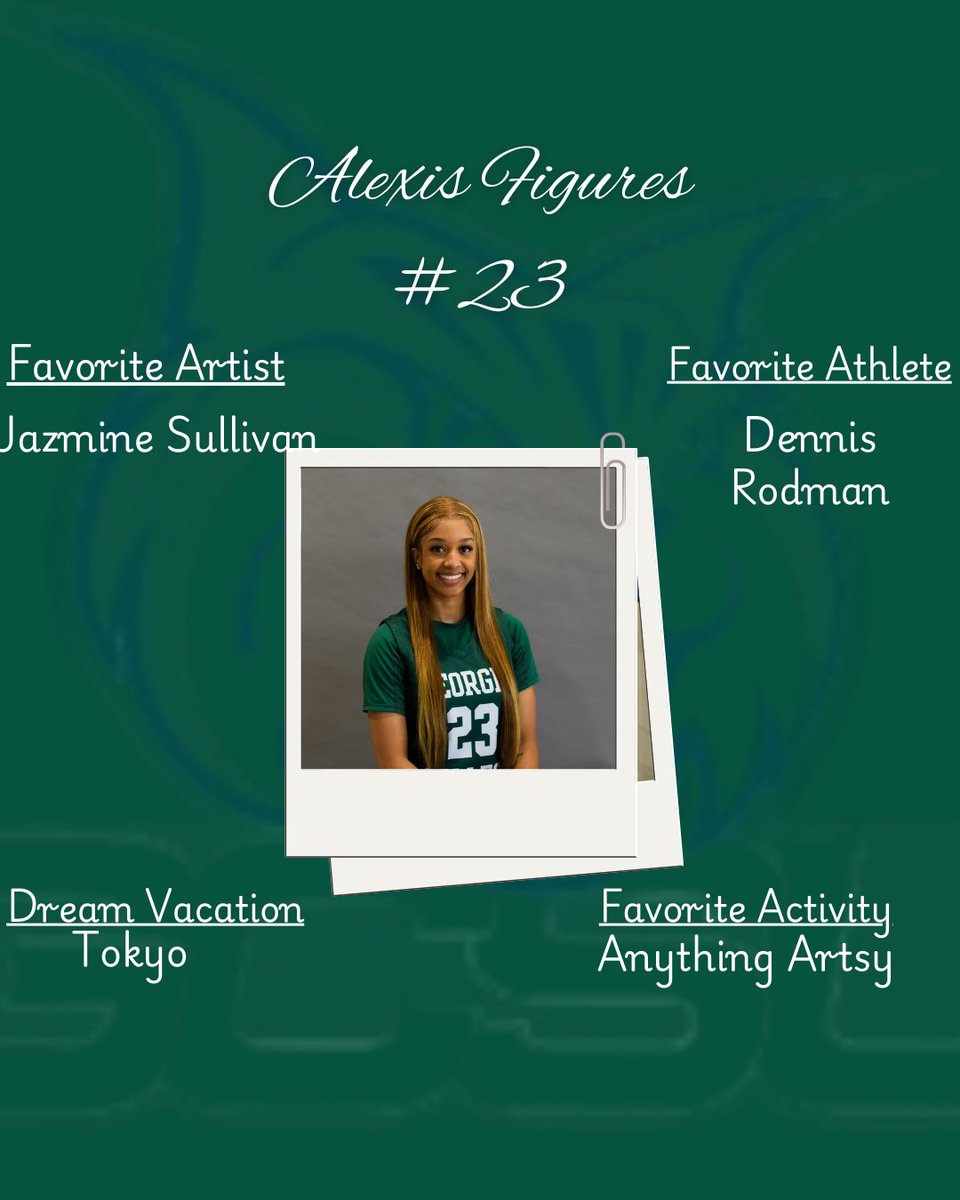 gcsuwbb's tweet photo. Get to know senior Alexis Figures!!
#BringtheThunder https://t.co/1dCgZIACNS
