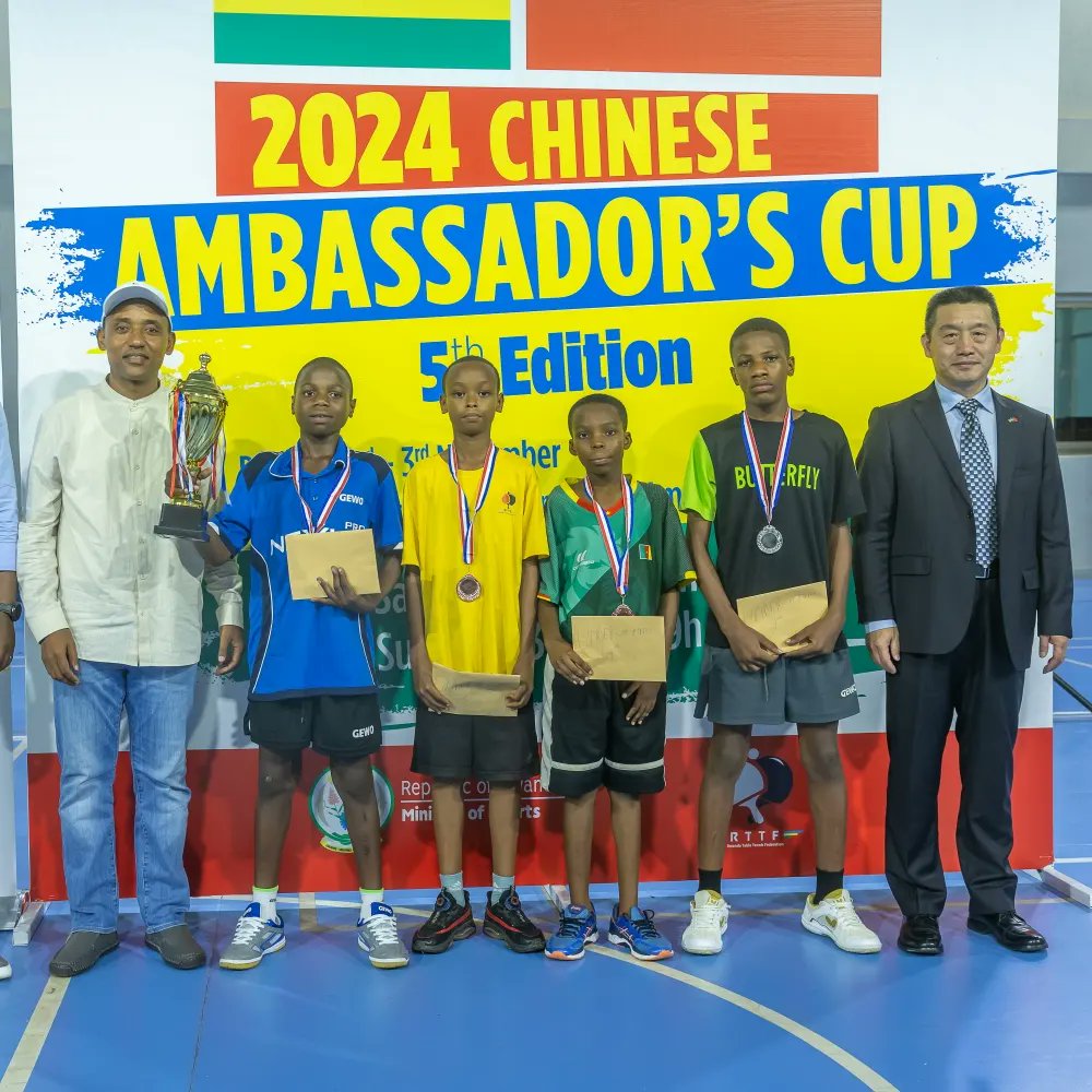 RTTF_RWANDA's tweet photo. #ChineseAmbassadorsCup2024
FINALS

UNDER-12 (GIRLS)
RUKOMEZA My friend 0-3 KAMIKAZI Elizabeth 

UNDER-12 &amp; UNDER-15 (BOYS)
EBONG Shukuru 3-0 Didier MUNEZERO 

UNDER-15 (GIRLS)
UWASE Diane 3-1 KAMIKAZI Elizabeth 

@ChinaEmbinRW @RwandaOlympic @Rwanda_Sports https://t.co/XAexiF3A8r