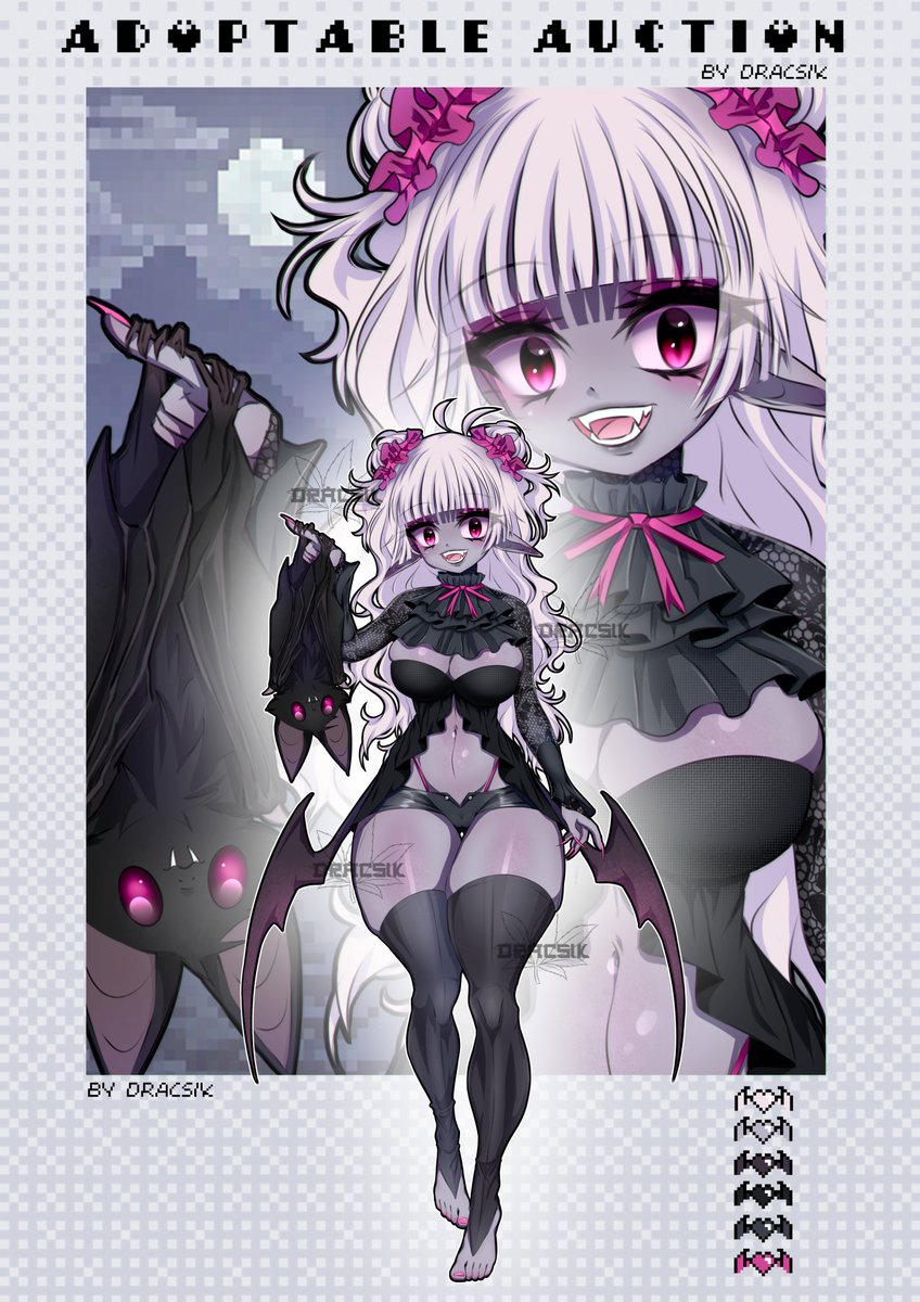 Lady Vampire Adoptable

ych.commishes.com/auction/show/3…