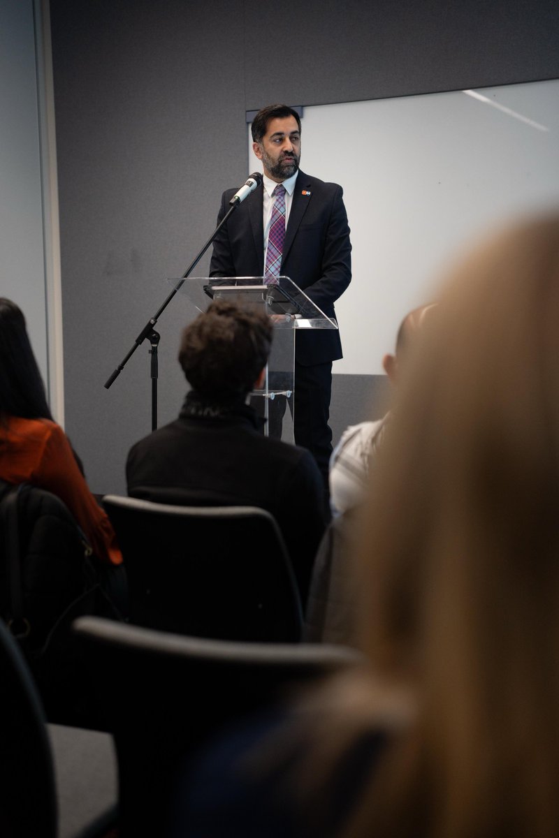 HumzaYousaf's tweet photo. Thanks to @BCScotland for bringing together Palestinian scholarship students studying in Scotland &amp; across the UK. Such powerful testimony from those suffering unimaginable horrors, yet want to study hard to return in the service of their country. Thanks @UofGlasgow for hosting. https://t.co/86mSBssGEt