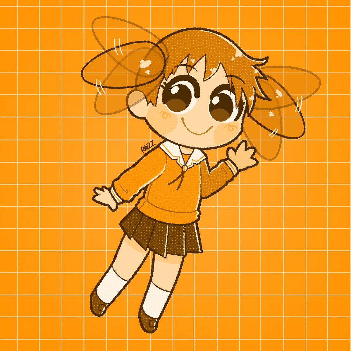 razzbexxa's tweet photo. Huevember 2/10: Chiyo 🧡💯

#huevember #azumangadaioh https://t.co/cLRxd5ira6