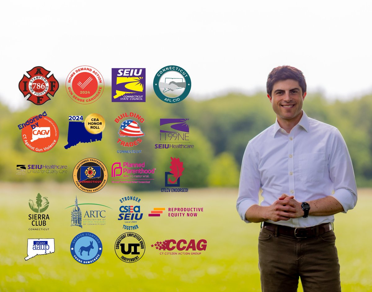 Matt_Blumenthal's tweet photo. I've been proud to earn the endorsement of so many of the organizations that support the education of CT kids, protect our workers, combat gun violence, enhance our public safety, and preserve our environment and our values. Hope to earn yours tomorrow! #Vote https://t.co/kI4nZDaTBP