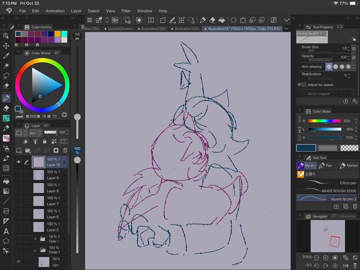 bluntendedblade's tweet photo. @astrobarrage omg..... if you insist..... here's some slightly older doodles that i didn't like enough to post lmao 

i made the second one when i forgot to take my meds! https://t.co/cGSkDO2da5