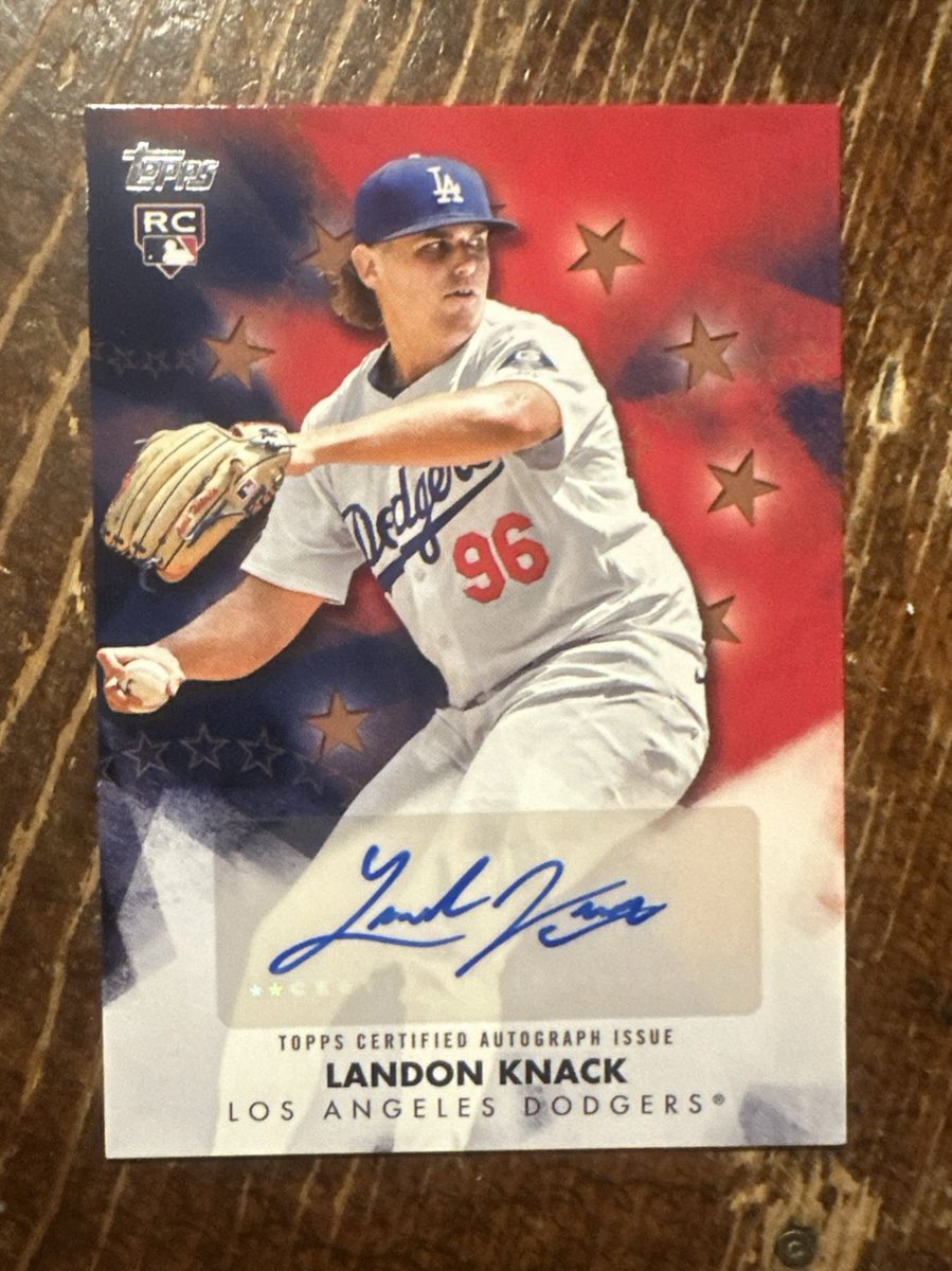 ilikeflags's tweet image. with this nolan ryan green refractor /99 card and the landon knack auto, this update series box i got for $85 almost paid for itself. not too shabby and still another 8 packs to open. #topps #refractor #autograph @LKnackers @CardPurchaser