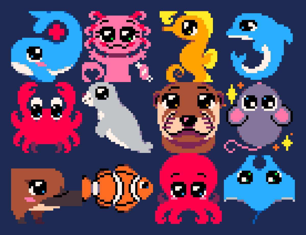 VictoryBizma's tweet photo. #pixelart Algunos PixelArts que hice ✨ https://t.co/963t2cYQlC