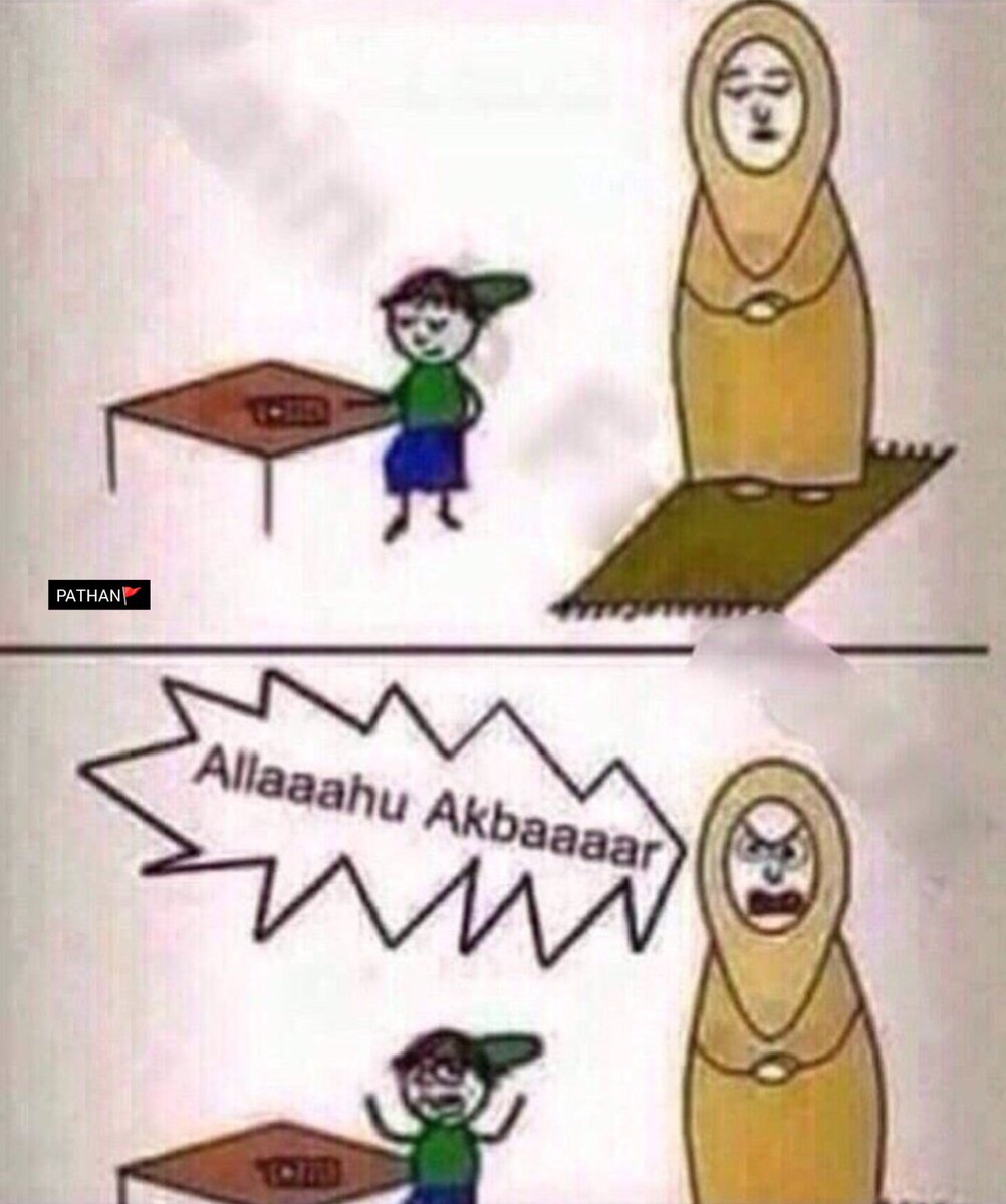OperaofDreamzzz's tweet photo. - Muslim mothers when she pray and you touch something that you should not touch https://t.co/Dzg21d86y3