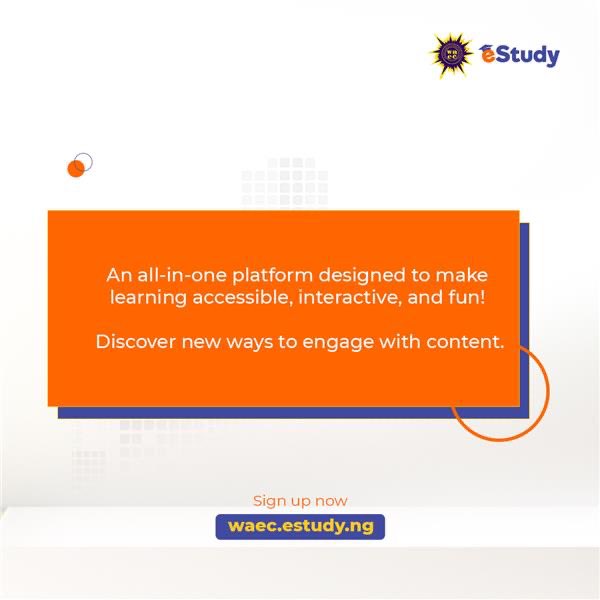 eStudy_ng's tweet photo. Ever wondered what WAEC eStudy is all about?🤔
Swipe 👉🏾
WAEC eStudy is here to make learning accessible, interactive, and fun!
Sign up to https://t.co/CofciLoc6C to get started
#waec #estudy #waecestudy #waec2025 #studentsinnigeria #schoolsinlagos #schoolsinabuja https://t.co/4Olggw6V6g
