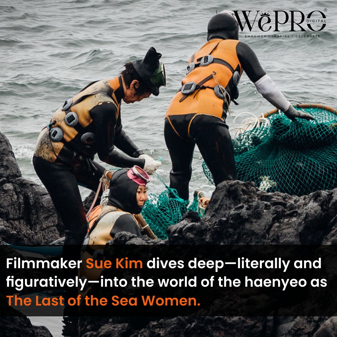 WeproDigital's tweet photo. Meet the Haenyeo of Jeju Island — “Real-life Mermaids” diving without oxygen tanks, preserving a centuries-old ocean tradition. Their journey is now on Apple TV, "The Last of the Sea Women" 🌊💙 #Mermaids #Haenyeo https://t.co/iPFLGVgzyq