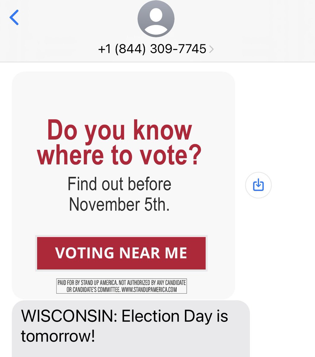 TiffanyTarpley's tweet image. I haven’t lived or voted in Wisconsin for ten years. #MakeItStop #ItsAlmostOver.