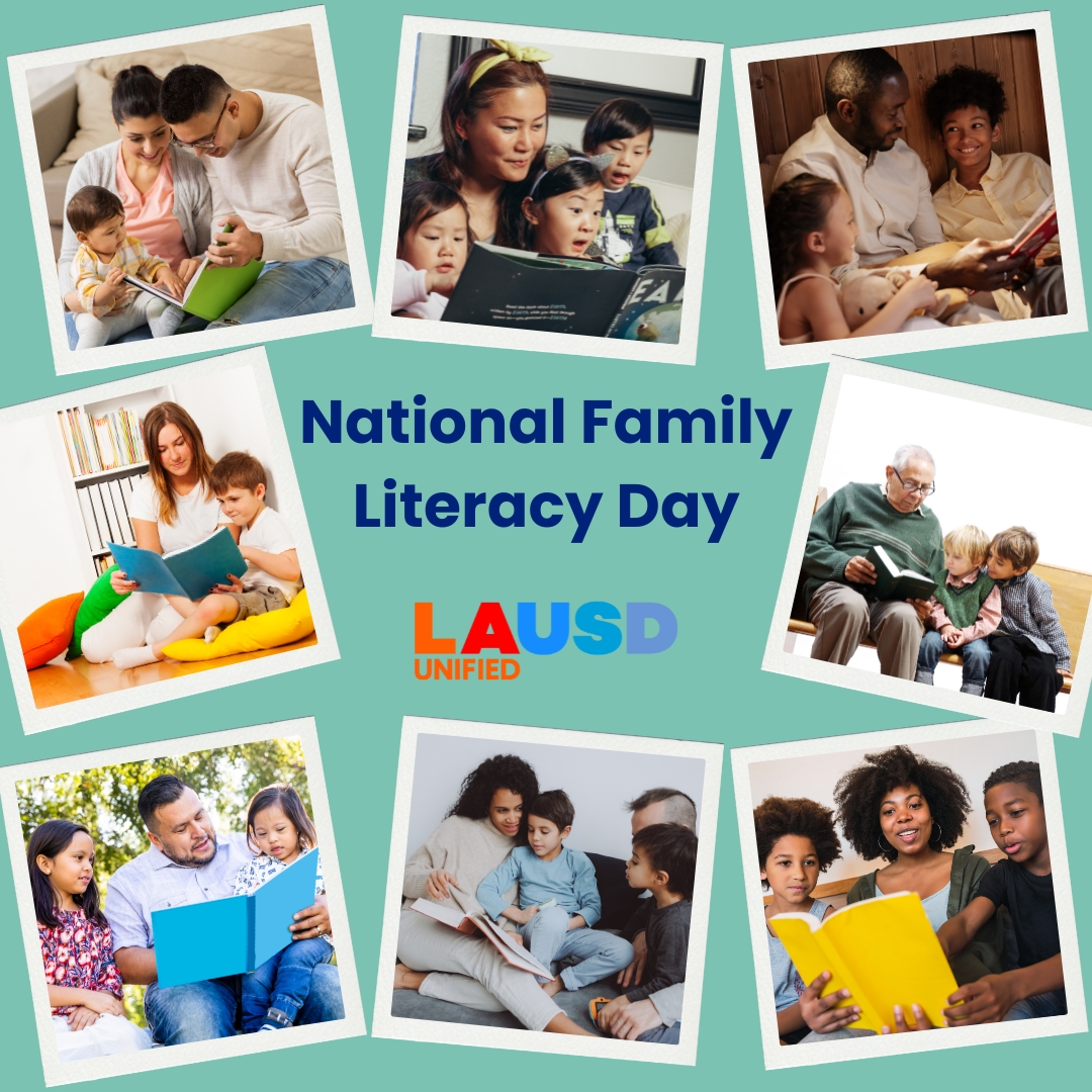 LASchools's tweet photo. When families read and engage in fun literacy activities with their children, everyone wins and reading skills improve. #TodayAReaderTomorrowALeader #FamilyLiteracyMonth https://t.co/1UWOZysL6Z