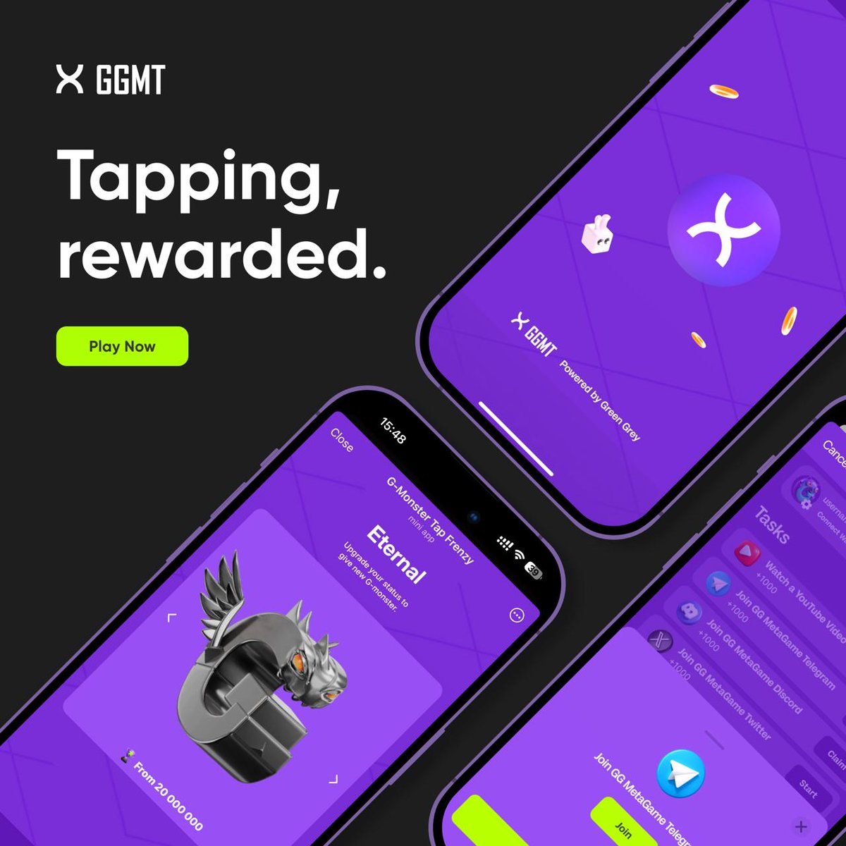 GG MetaGame (🎮 , 🎮) $GGMT (@ggmetagame) on Twitter photo 👾📱 Meet G-Monster — a new tap game in Telegram from <a href="/GGMetaGame/">GG MetaGame (🎮 , 🎮) $GGMT</a>
Start as a novice and tap your way to becoming a G-Monster legend in this thrilling #game. Tap the chosen monster and become a master of the G-Monsters squad!
Challenge friends, dominate leaderboards, and fuel 👾📱 Meet G-Monster — a new tap game in Telegram from <a href="/GGMetaGame/">GG MetaGame (🎮 , 🎮) $GGMT</a>
Start as a novice and tap your way to becoming a G-Monster legend in this thrilling #game. Tap the chosen monster and become a master of the G-Monsters squad!
Challenge friends, dominate leaderboards, and fuel