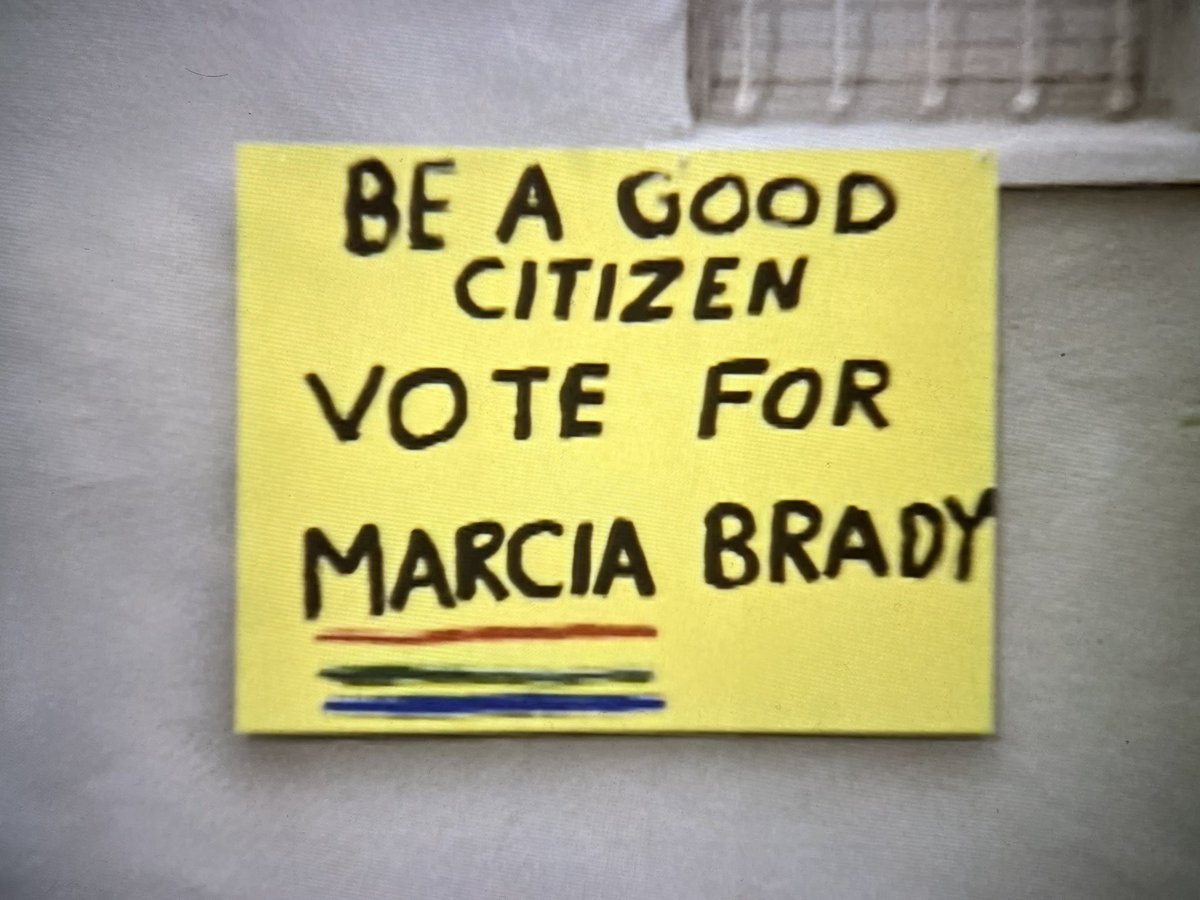 DillingStreet's tweet photo. ……and this is just about as political as I get on social media… “Be a good citizen…” 
✌️🩷🗳️🪧🇺🇸

#bradybunch #election #marciabrady @MoMcCormick7 #thebradyexperience #vote https://t.co/keIWCuLkvM