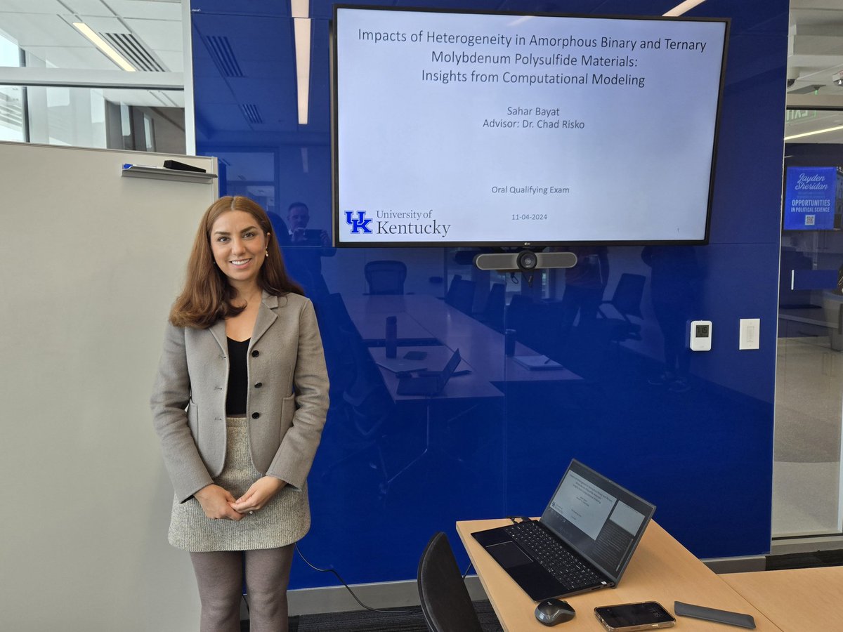Chad Risko (@cmrisko) on Twitter photo Congratulations to <a href="/riskolab/">Risko Lab @ UK</a> graduate student researcher Sahar Bayat on an outstanding oral exam today! Congratulations to <a href="/riskolab/">Risko Lab @ UK</a> graduate student researcher Sahar Bayat on an outstanding oral exam today!