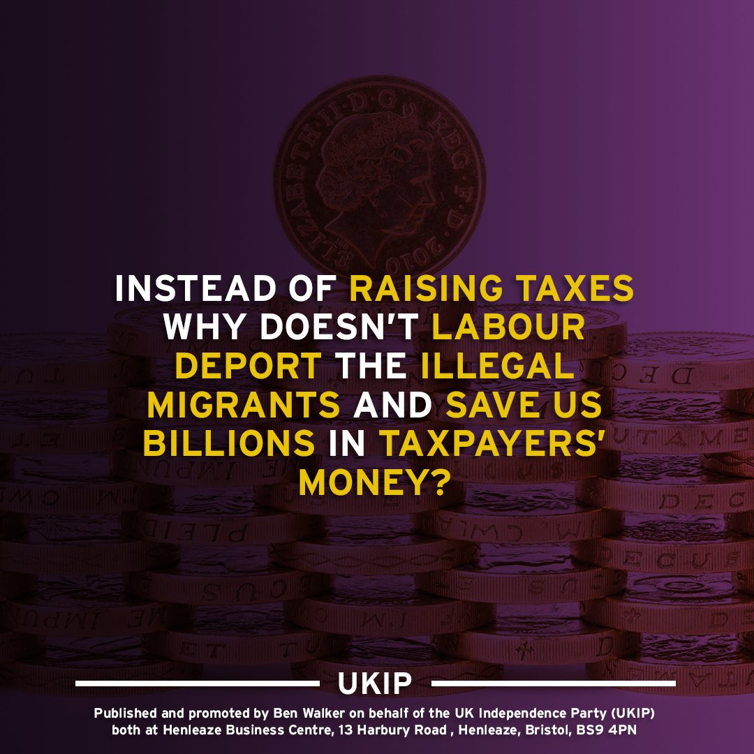 UKIP's tweet image. The solution is simple, they just don&apos;t have the spine to do it.