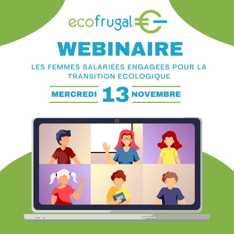 🌍 Le 13 novembre : webinaire Ecofrugal sur le rôle des femmes dans la transition écologique !
🕒 de 11h30 à 12h15
Des parcours inspirants pour un futur durable. Inscrivez-vous ici 👉 lnkd.in/eevtjy5y
#TransitionÉcologique #EcoFrugal #FemmesDurables
