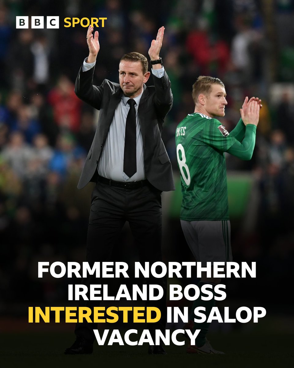 <a href="/BBCShropSport/">BBC Sport Shropshire</a> understands former Northern Ireland boss Ian Baraclough is interested in becoming the new #Shrewsbury head coach.

Sources confirm Baraclough was previously interviewed for the role before Matt Taylor was appointed.

The Leicester born 53 year-old is currently out