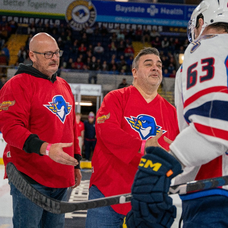 ThunderbirdsAHL's tweet photo. Bring your canned goods to the MassMutual Center for the month of November! 🥫

For a third straight year, the team will be partnering with MGM Springfield and Rock 102 Mayflower Marathon for the annual food drive for Springfield's Open Pantry!