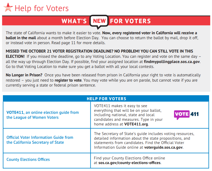 ELECTION DAY IS TOMORROW! 📥

Missed the registration deadline? No problem! You can register &amp; vote on the same day at any Voting Location through 11/5!

👉🏾 Find your location at findmypollingplace.sos.ca.gov to ensure you get a ballot with your local contests. 

#Vote #MyVoteMyHealth