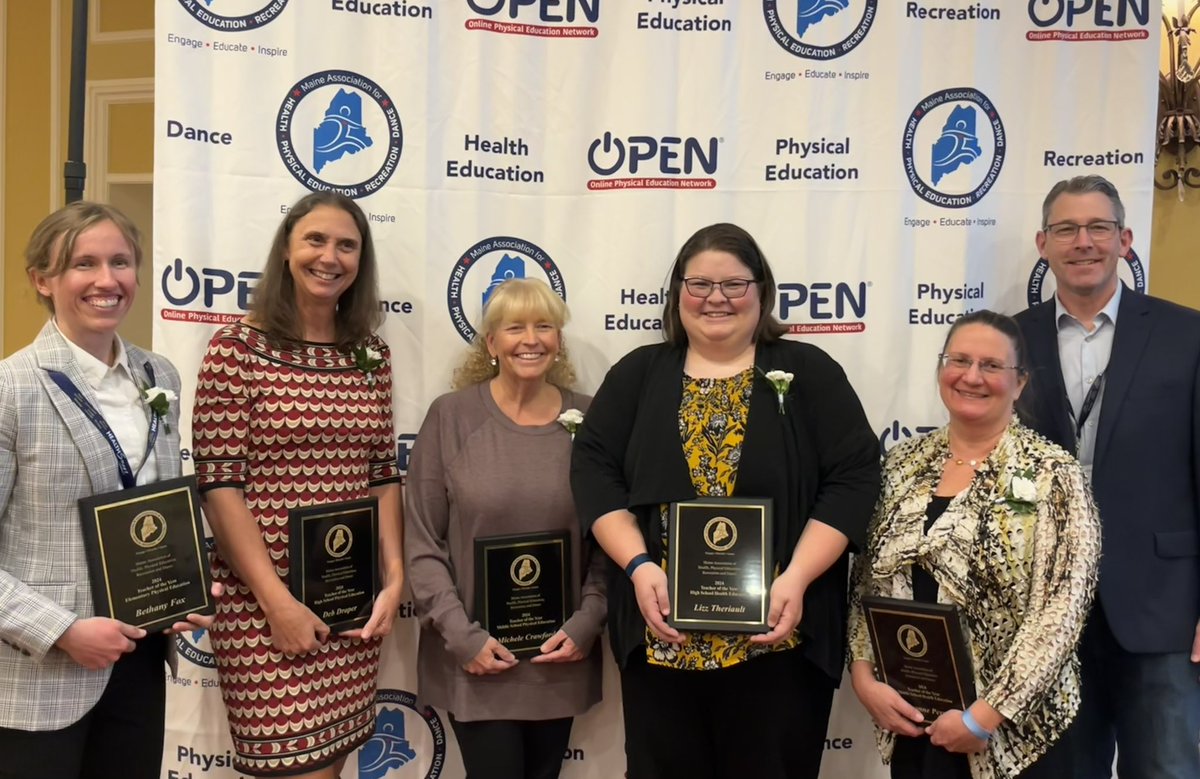 OPEN Phys Ed (@openphysed) on Twitter photo Congratulations to the <a href="/MaineAHPERD/">Maine AHPERD</a> Teachers of the Year! National Trainer <a href="/nyaaronhart/">Aaron Hart</a> was on hand last night to honor the recipients! #teachershelpingteachers Congratulations to the <a href="/MaineAHPERD/">Maine AHPERD</a> Teachers of the Year! National Trainer <a href="/nyaaronhart/">Aaron Hart</a> was on hand last night to honor the recipients! #teachershelpingteachers