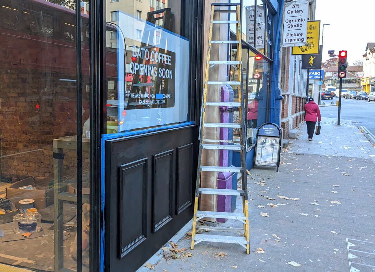 BetterBeckenham's tweet photo. Bato Coffee opening soon on Beckenham High Street, in what used to be the Sinclair Hammelton office https://t.co/fKZtYxzvDf