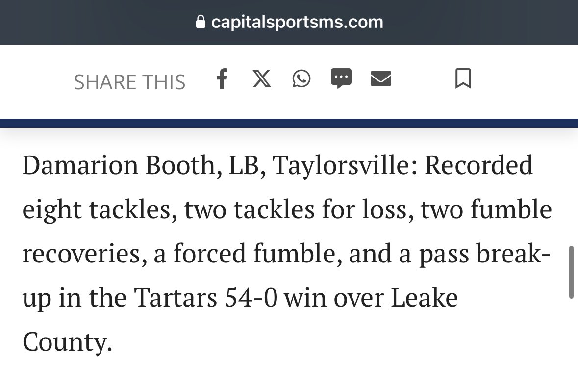 Taylorsville Tartars Football tweet media