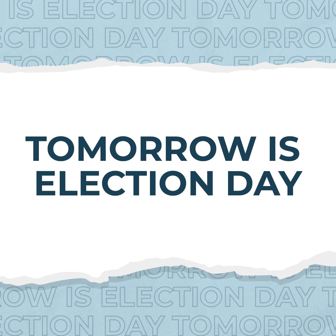 Tomorrow is Election Day. There is simply too much on the line to sit this one out.

Make your plan to vote ➡️ bit.ly/40k5J9B