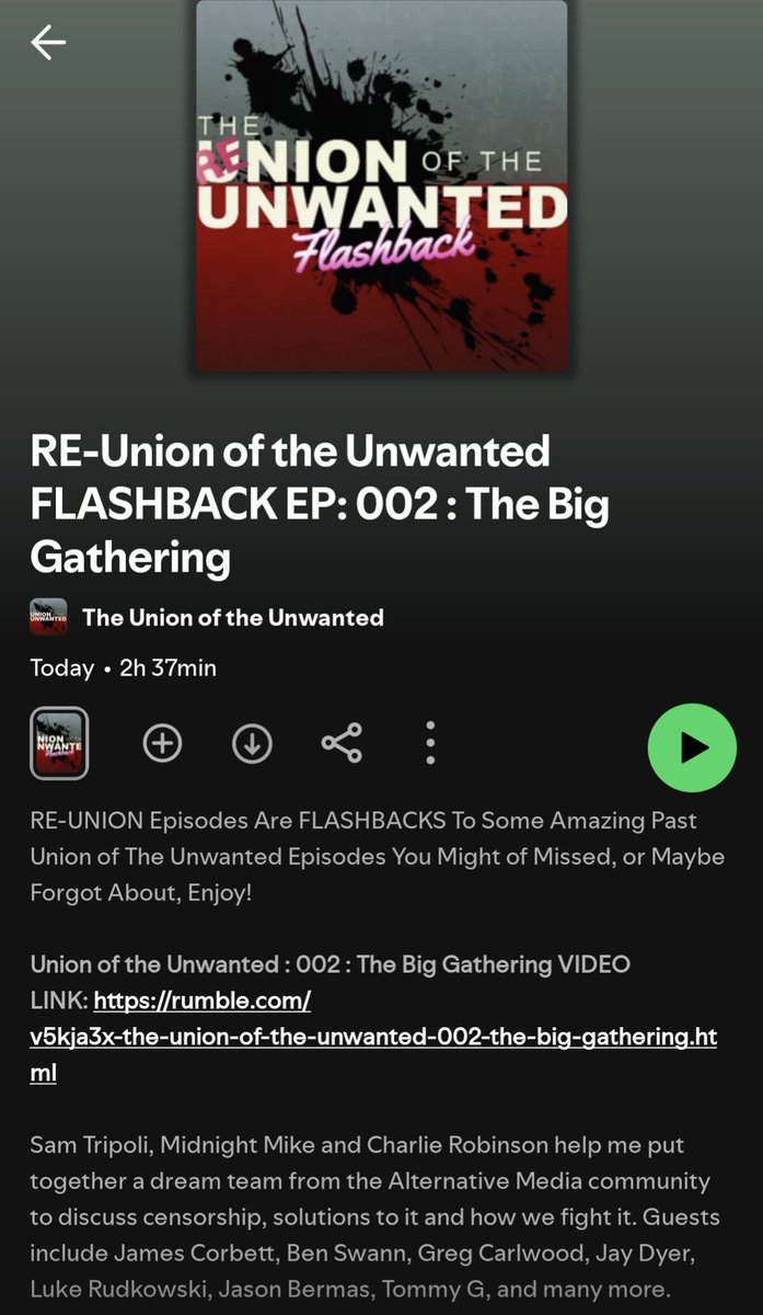 NEW Every-Other Monday, RE-UNION Episodes, Which Are FLASHBACKS To Some Amazing Past #UnionOfTheUnwanted Episodes You Might of Missed, or Maybe Forgot About, Enjoy!

TheUnionOfTheUnwanted.com