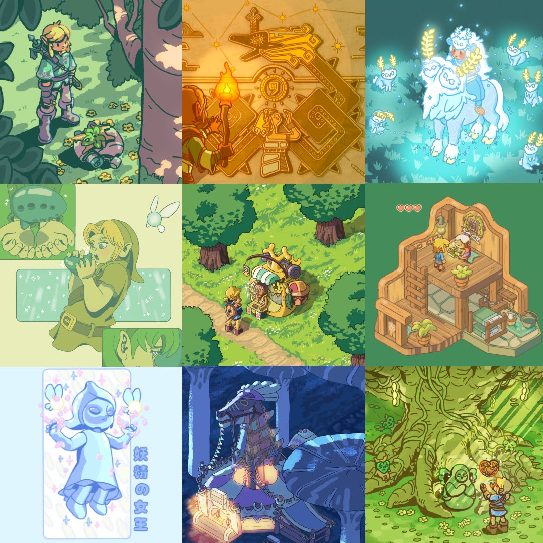 blibloop's tweet photo. Thank you for joining me this Linktober 💚

As a thank you gift for following my lil doodles all month, here are some phone wallpapers you can use! 

Go to the thread below to get them ⬇️ https://t.co/1VzAsAjKe5
