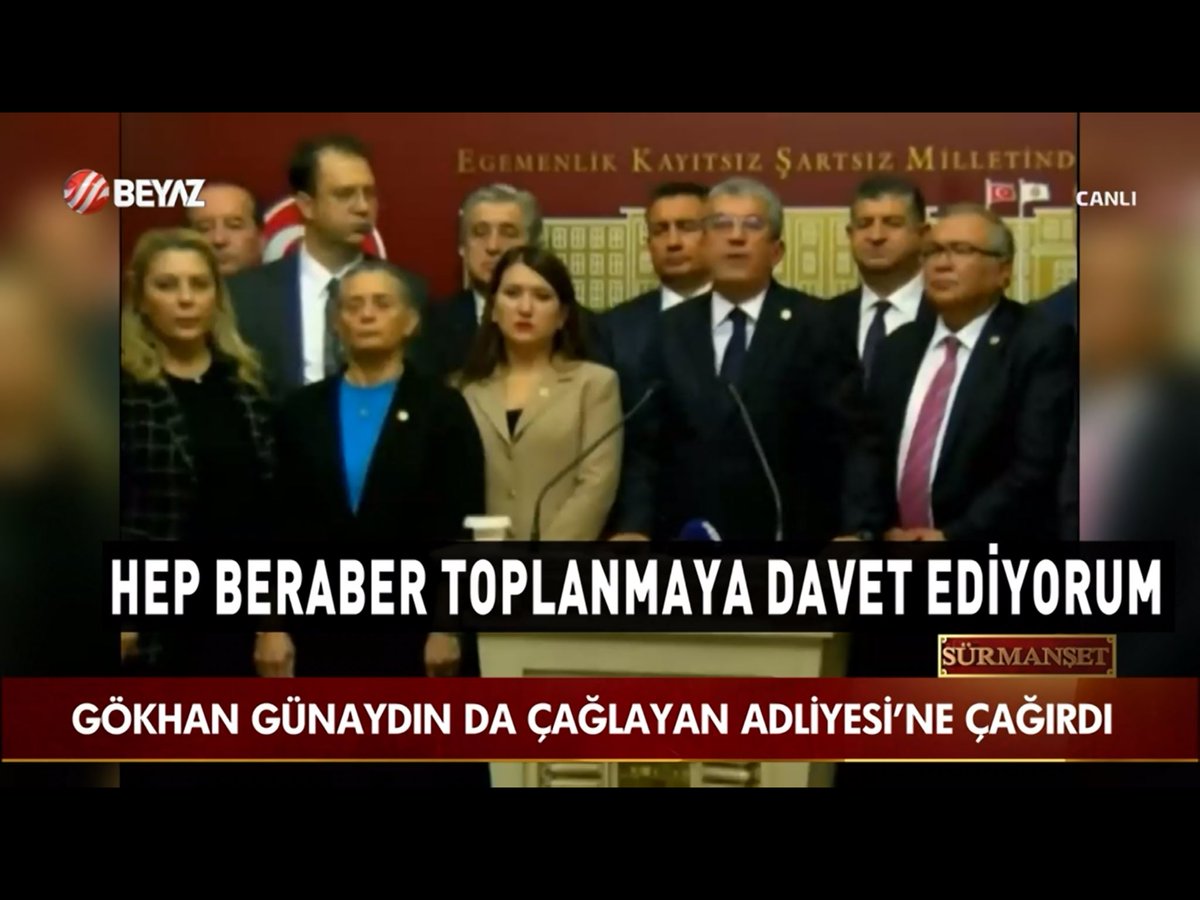 Ak Parti Ankara Milletvekili Osman Gökçek;  Gökhan Günaydın’da Çağlayan Adliyesine Çağırdı. <a href="/OsmanGokcek_/">Osman Gökçek</a> <a href="/DuyguCuhadar/">Duygu Çuhadar</a> <a href="/beyaztv/">BEYAZ TV</a> <a href="/BeyazGazete/">Beyaz Gazete</a> <a href="/Surmansett/">Beyaz Tv Sürmanşet</a> 
 #beyaztv